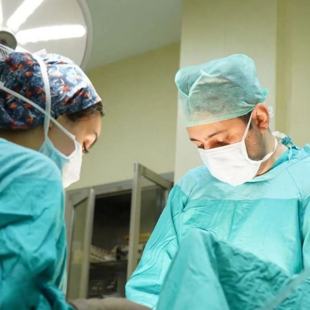 Surgical team in a partner hospital operating room
